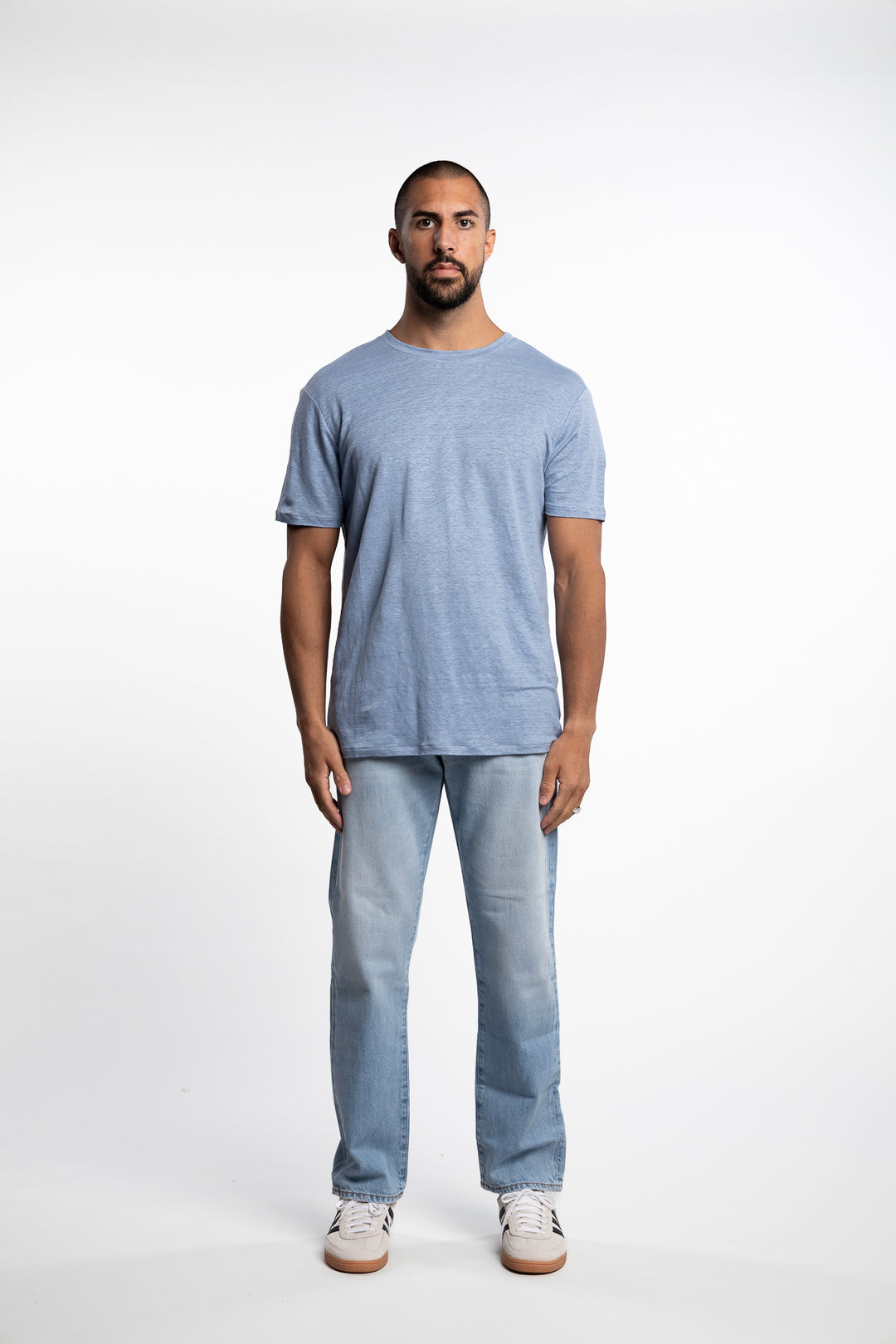 Coma Linen Tee Rain Washed