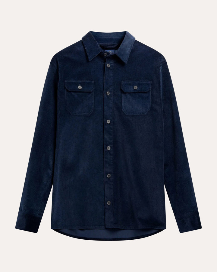 Velvet Overshirt Navy
