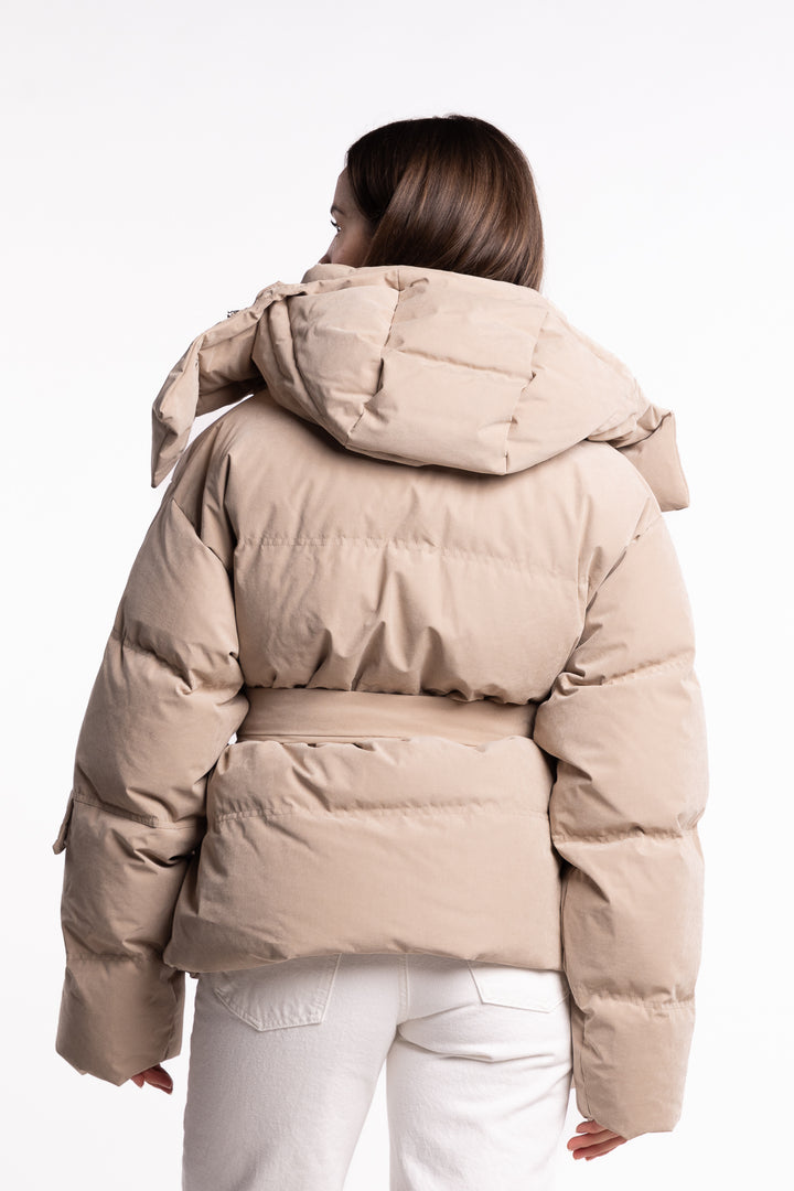 Steilia Brushed Down Jkt - Beige