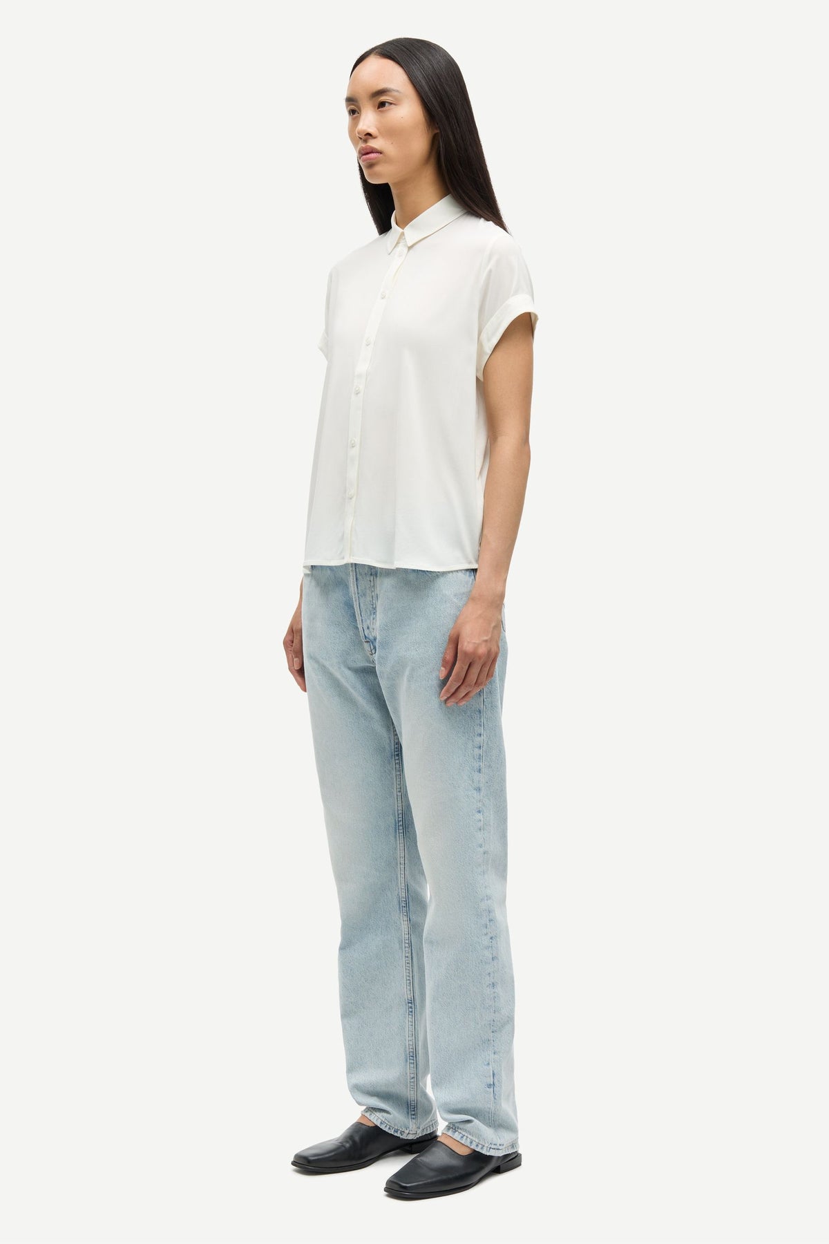 Majan SS Shirt 9942- Clear Cream