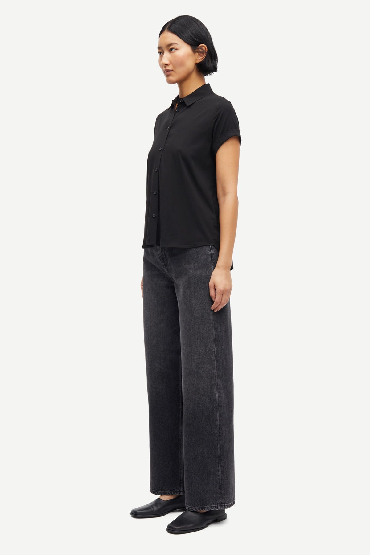 Majan ss shirt 9942- Black