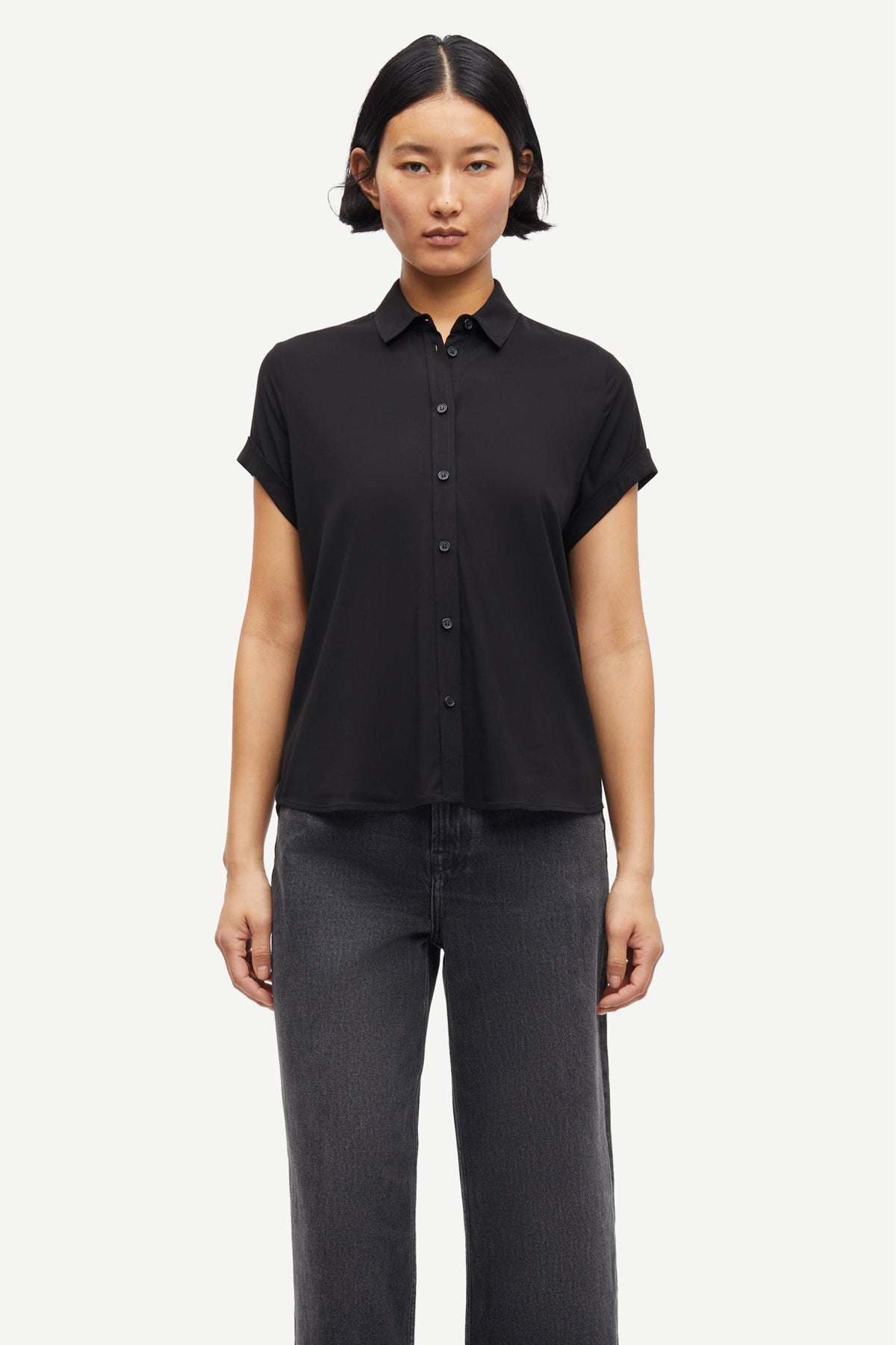 Majan ss shirt 9942- Black