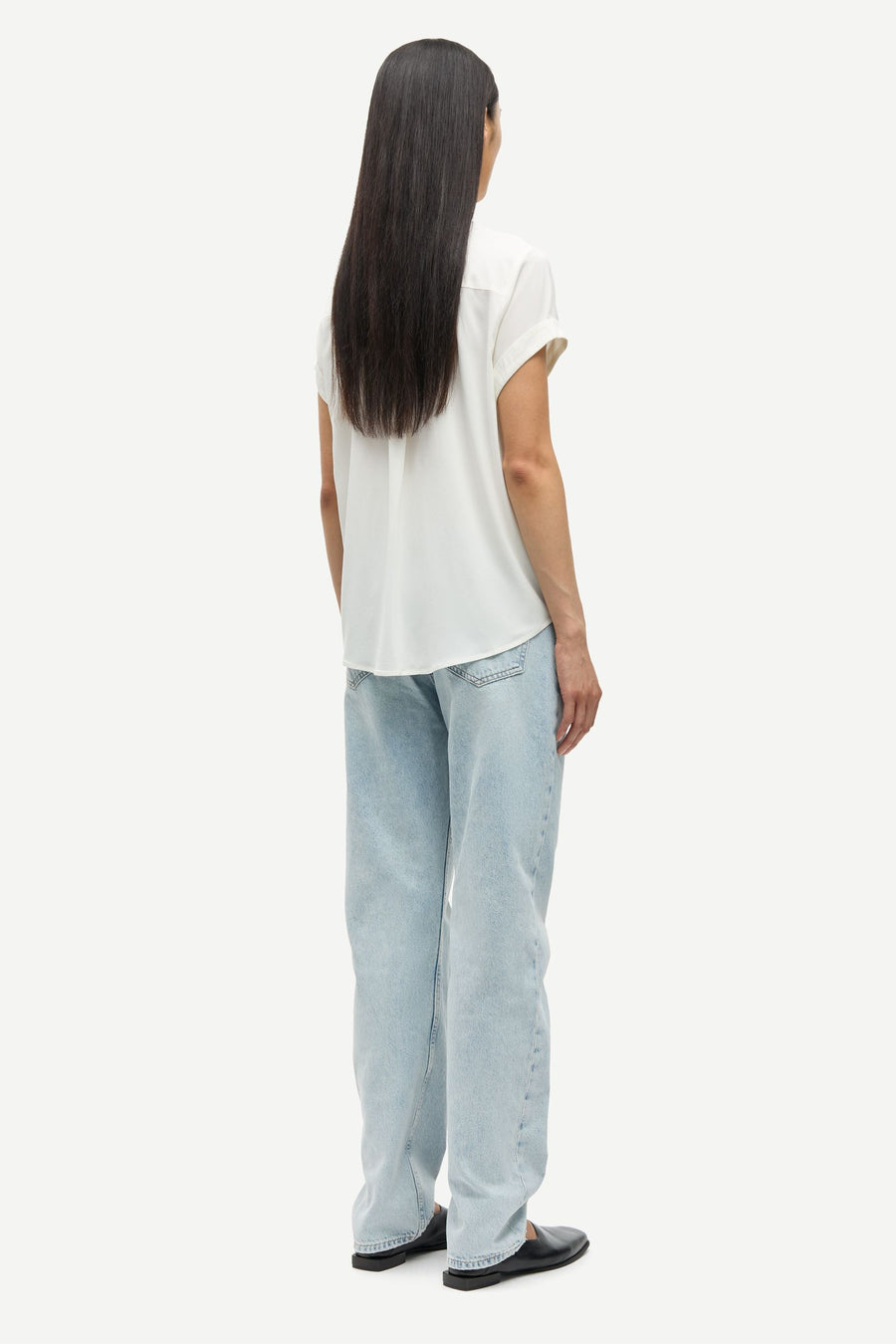 Majan SS Shirt 9942- Clear Cream