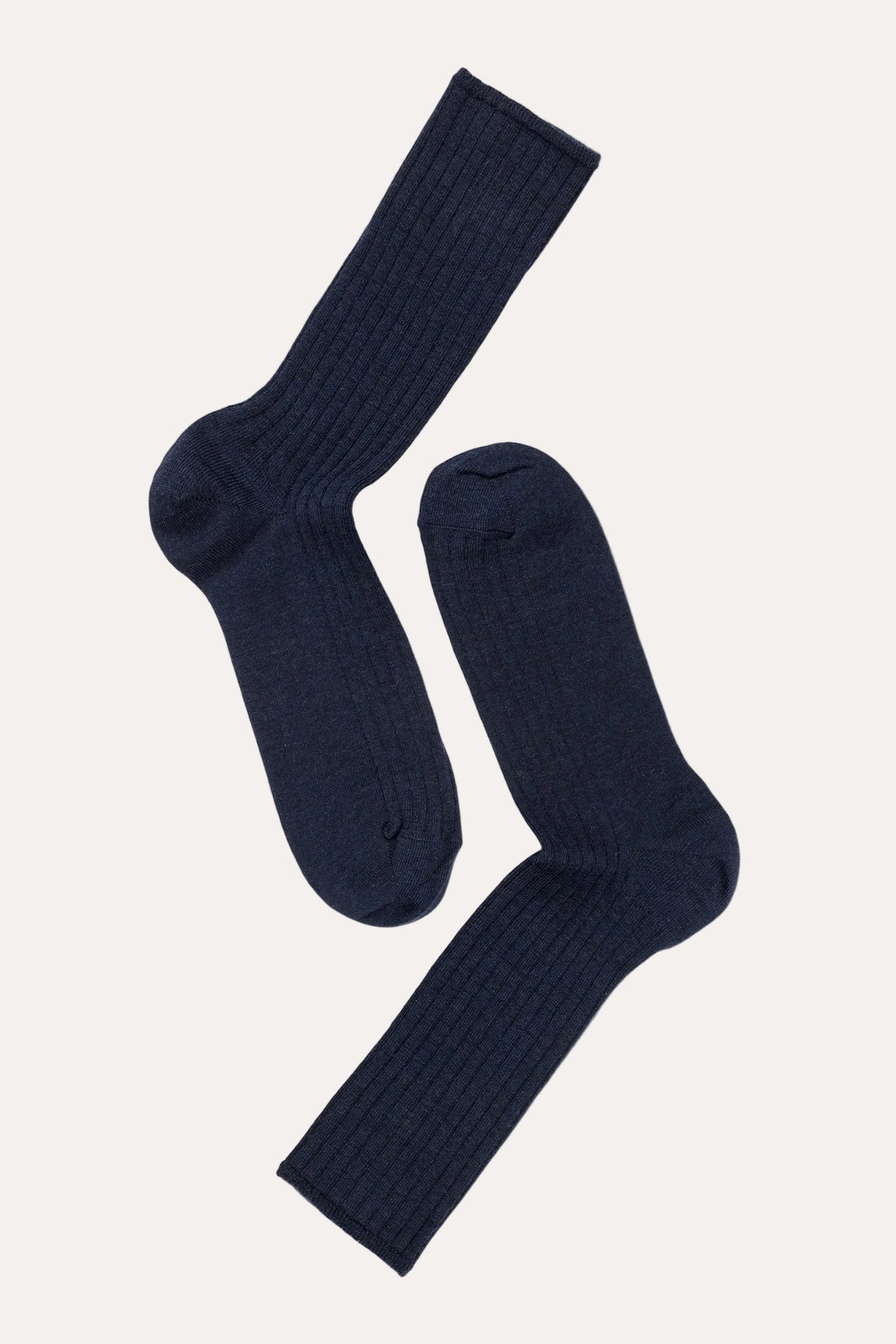 Eton Wool Rib Comfort Top sokker, Dark Blue