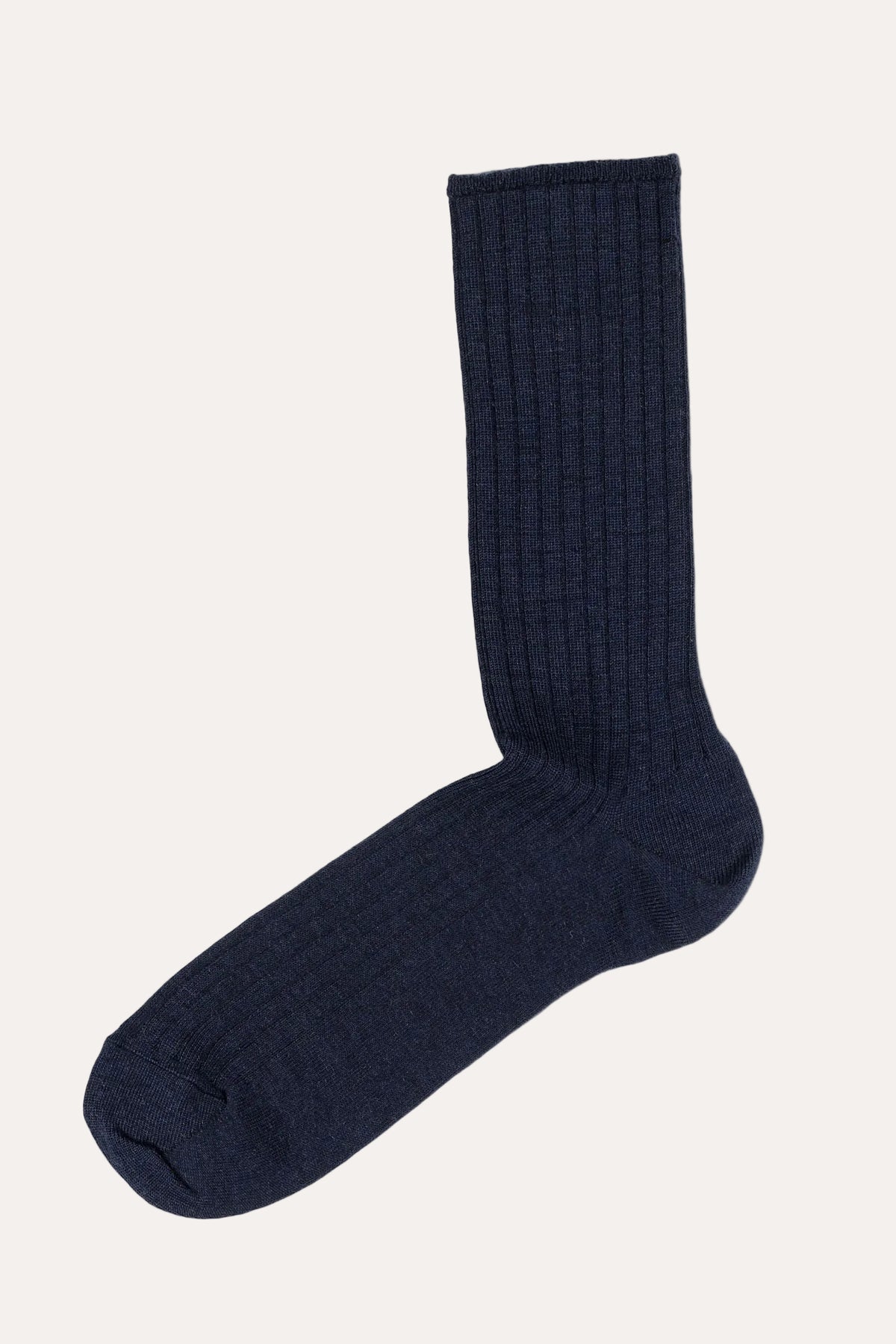 Eton Wool Rib Comfort Top sokker, Dark Blue