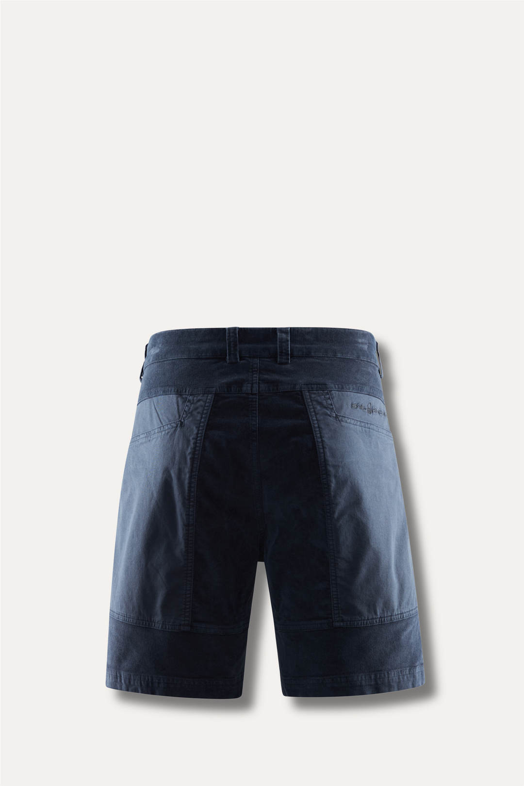 Blocked Corduroy Shorts Dark Steel Blue