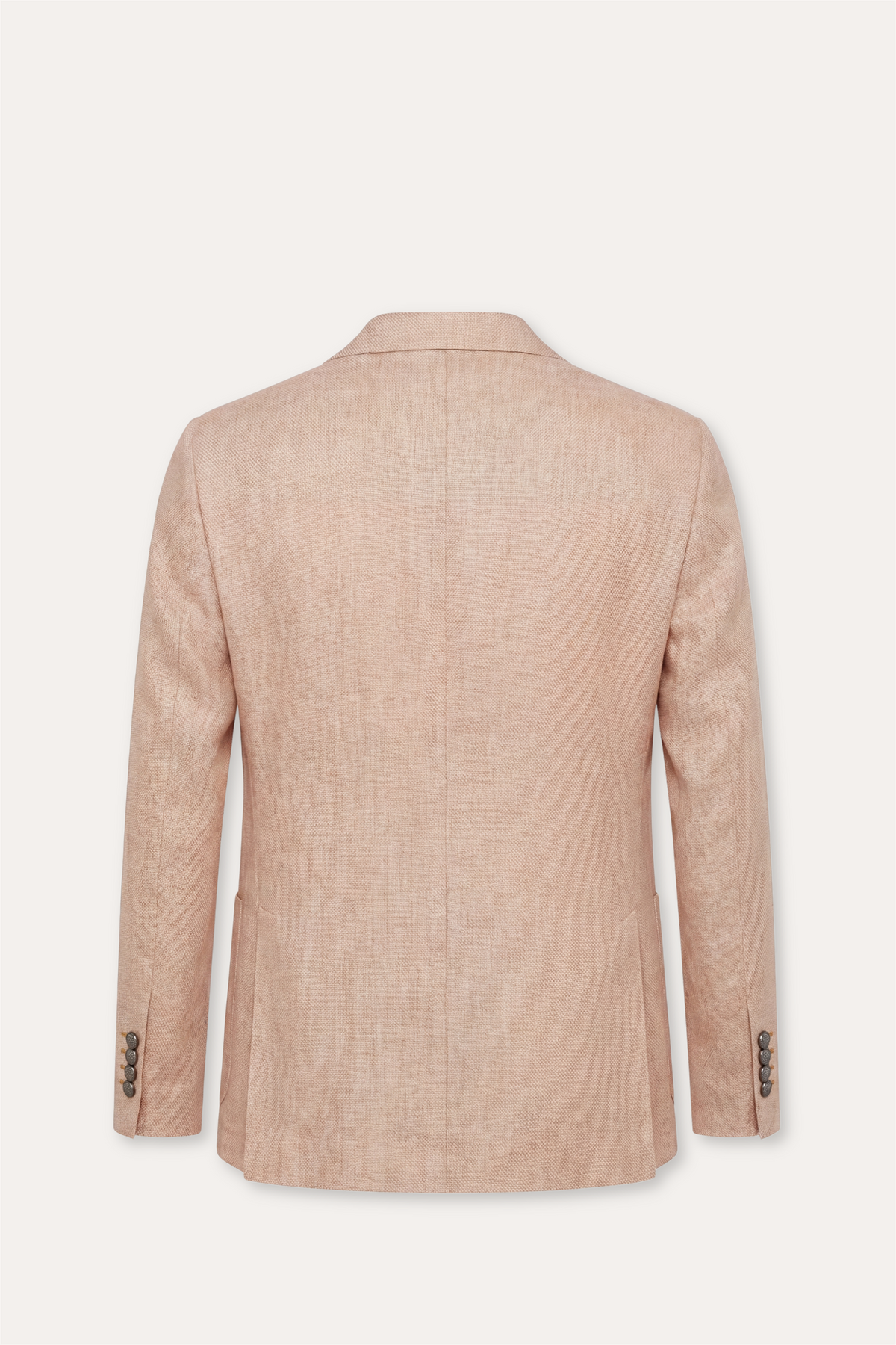 Linen/Wool Slim Fit Blazer Light Orange