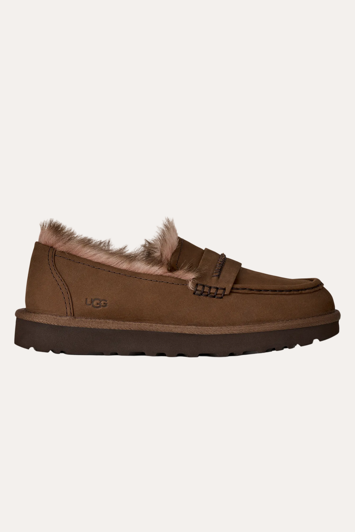 UGG W Ellis Nubuck Loafer Dark Chestnut – packshot