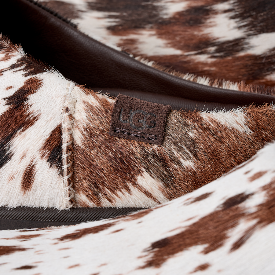 W Otzo Western Clog - Brown Multi - detalj hælhempe