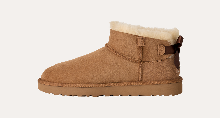 UGG W Ultra Mini Bailey Bow Chestnut