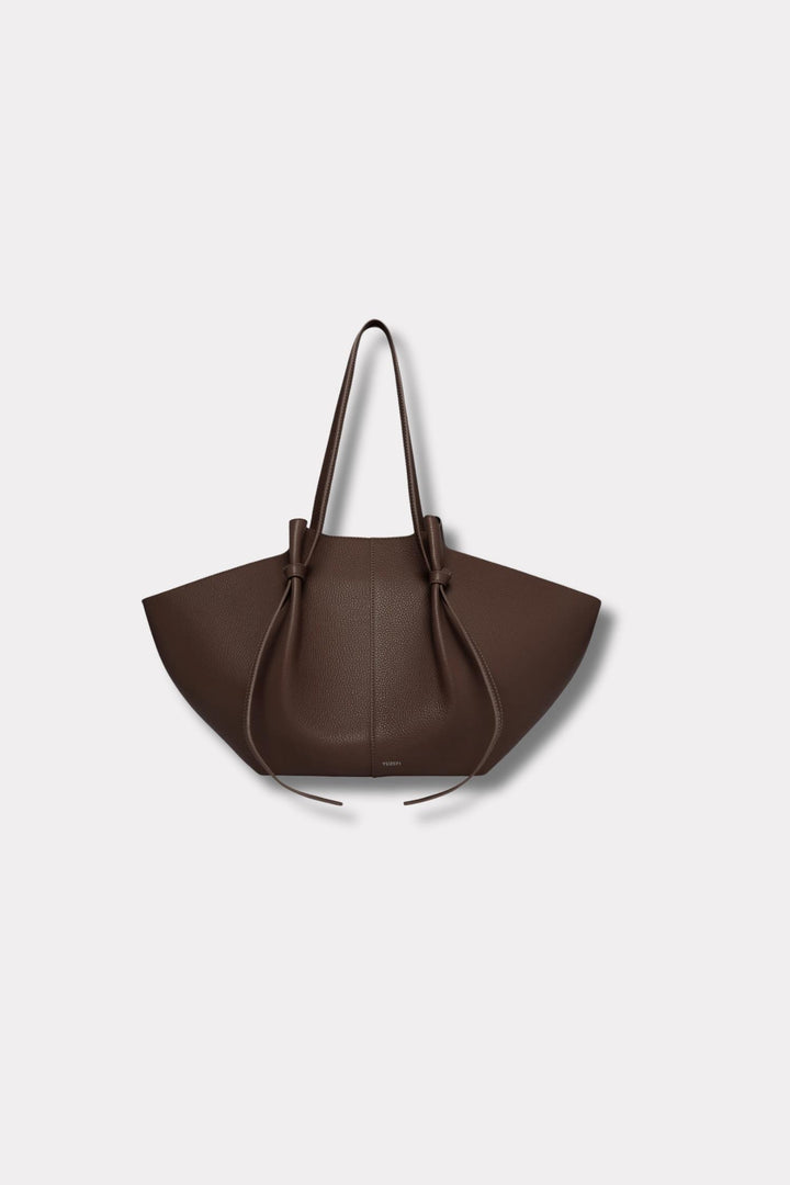 Large Mochi- Espresso Pebble Grained Leather