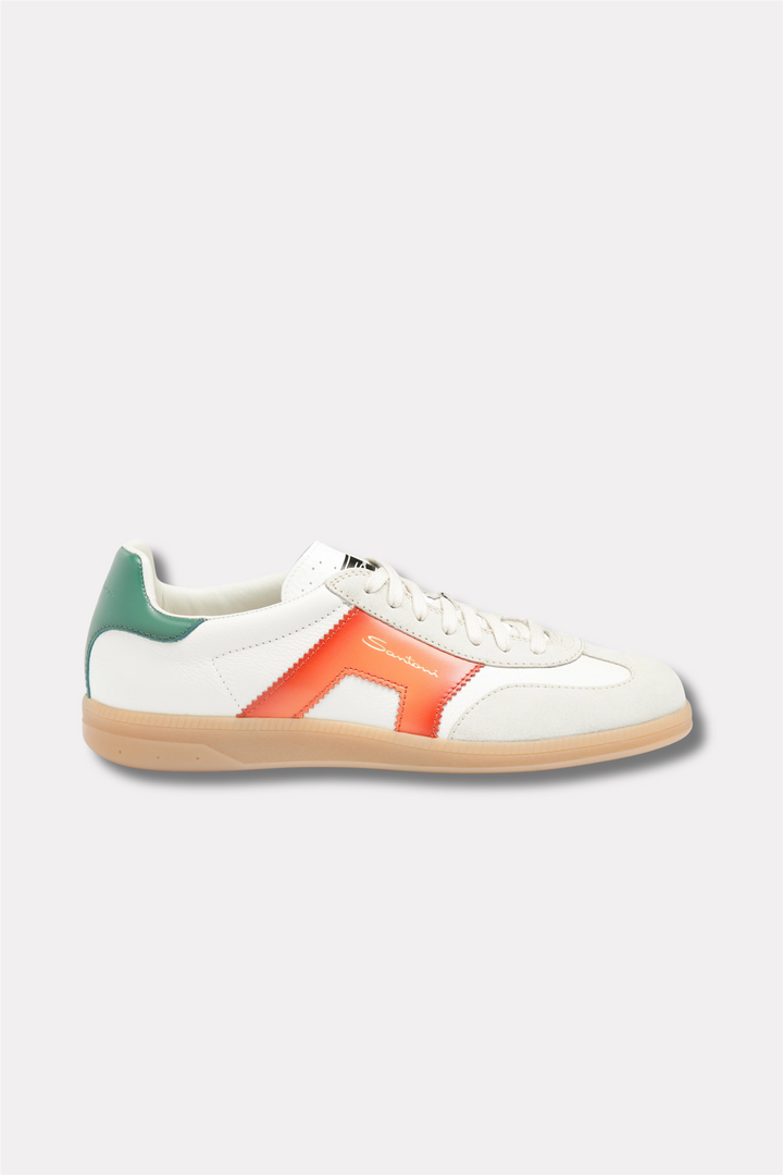 DBS Olympic Leather Sneaker Green/White/Orange