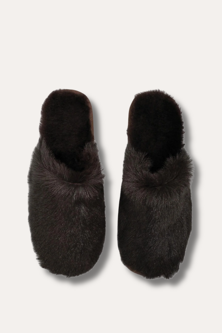 Lodge Slippers- Dark brown