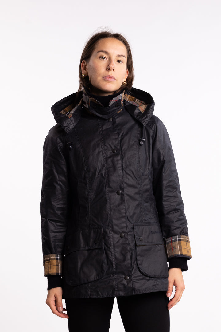 Beadnell Wax Jacket Navy
