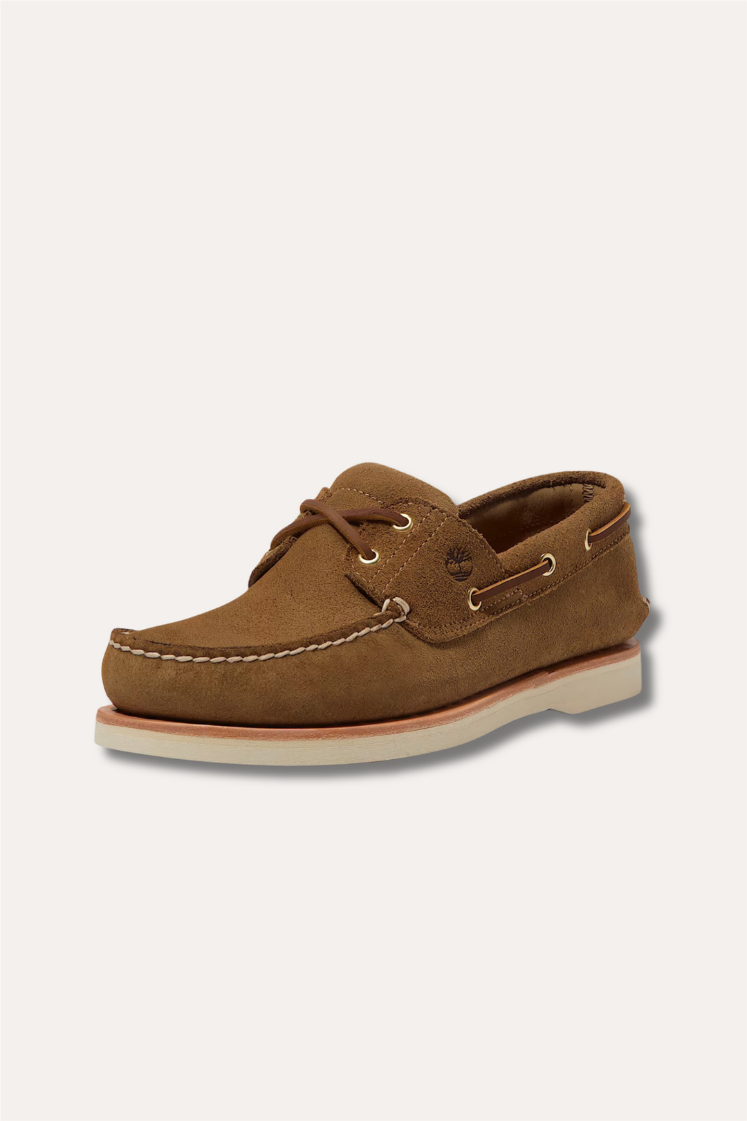 Crafted Boat Shoe Medium Beige Suede