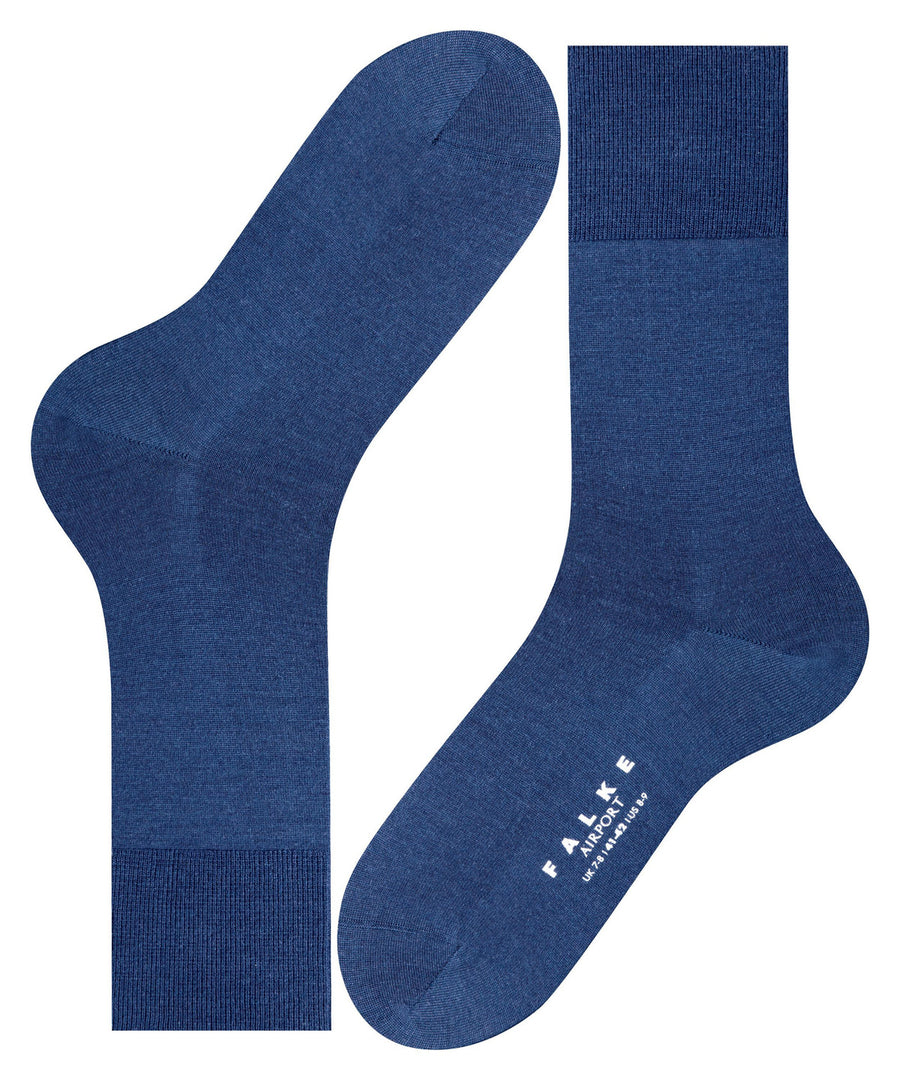 Airport Men Socks Royal Blue - detail
