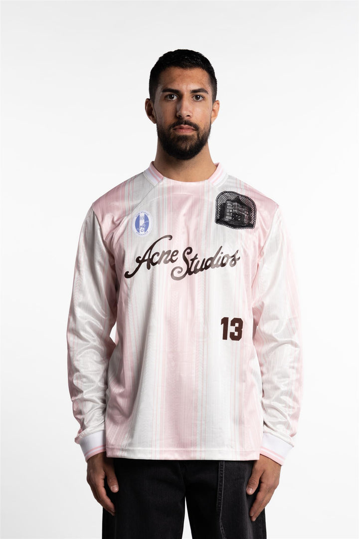 Logo Long Sleeve T-Shirt Pink/White