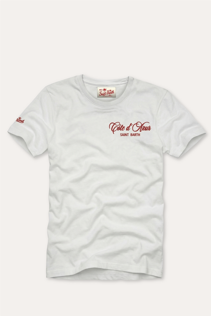 T-Shirt Cote Azure White