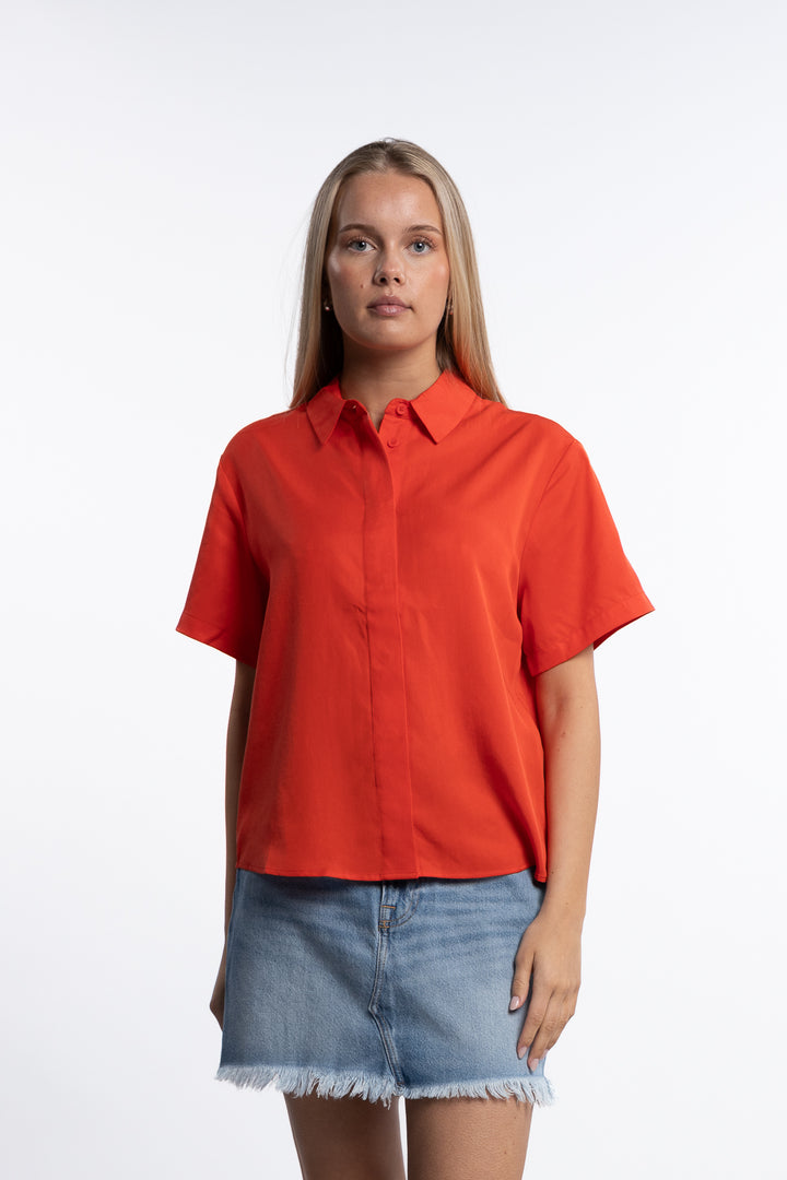 Mina SS shirt 14028- Flame Scarlet