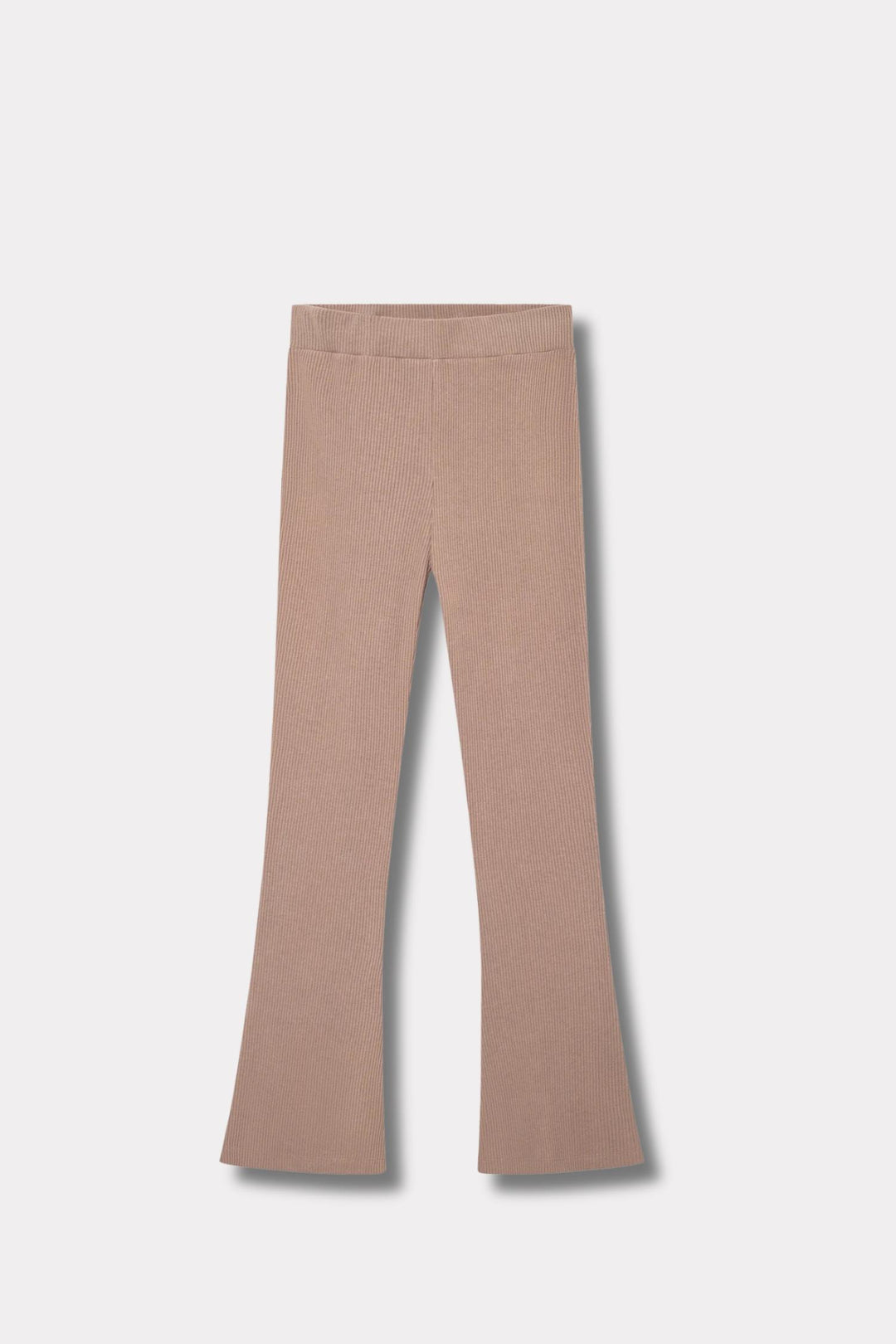 Daniela Rib Trouser- Brown Melange