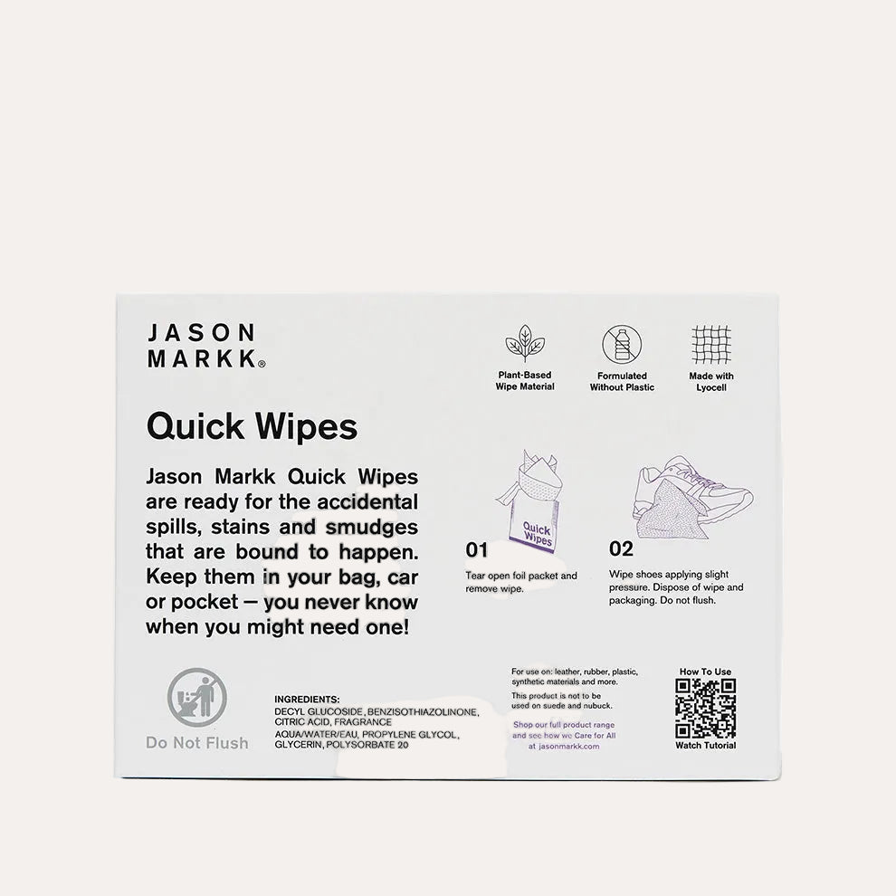 Quick Wipes 30 Pack bakside