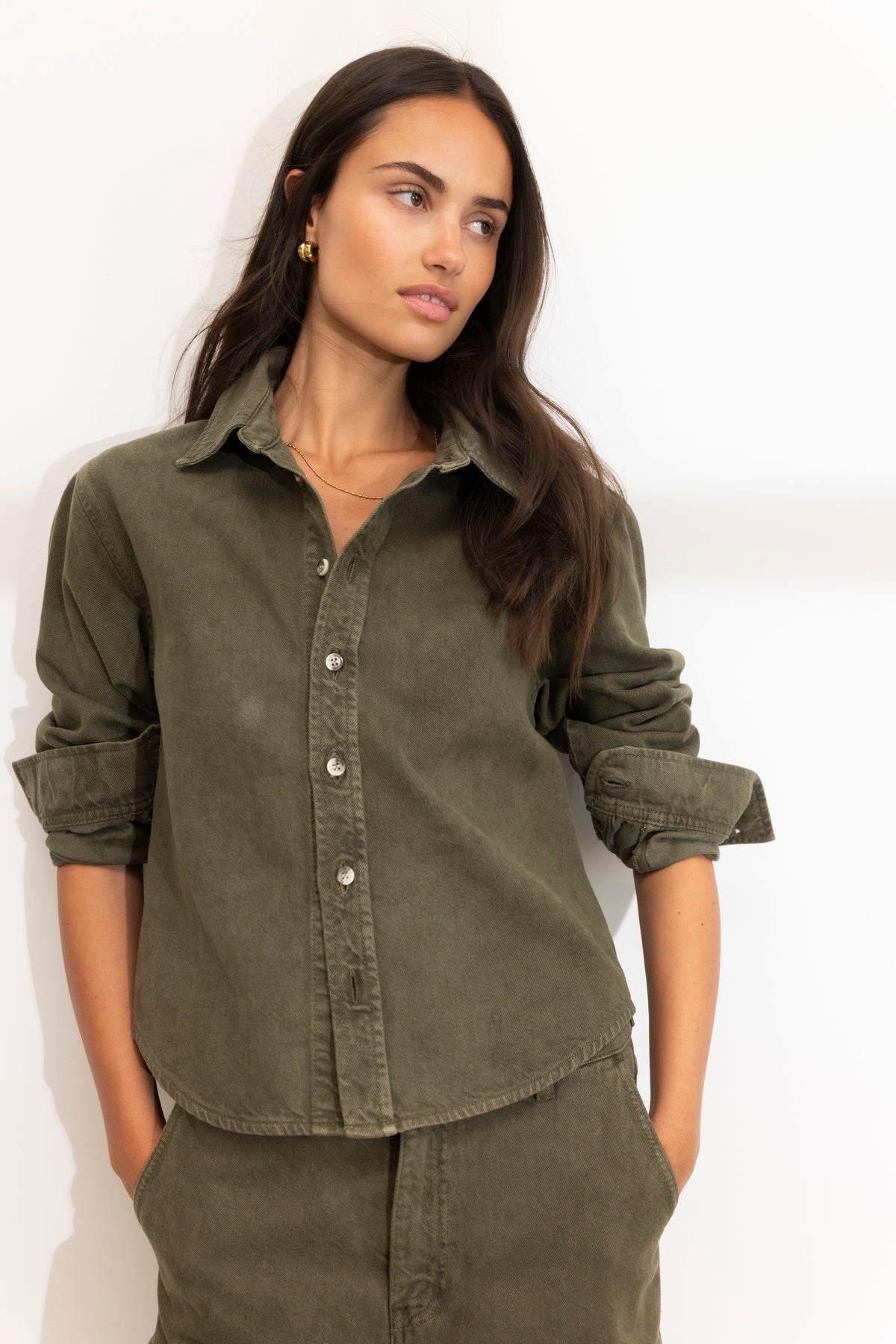Francis shirt - Green - modellbilde