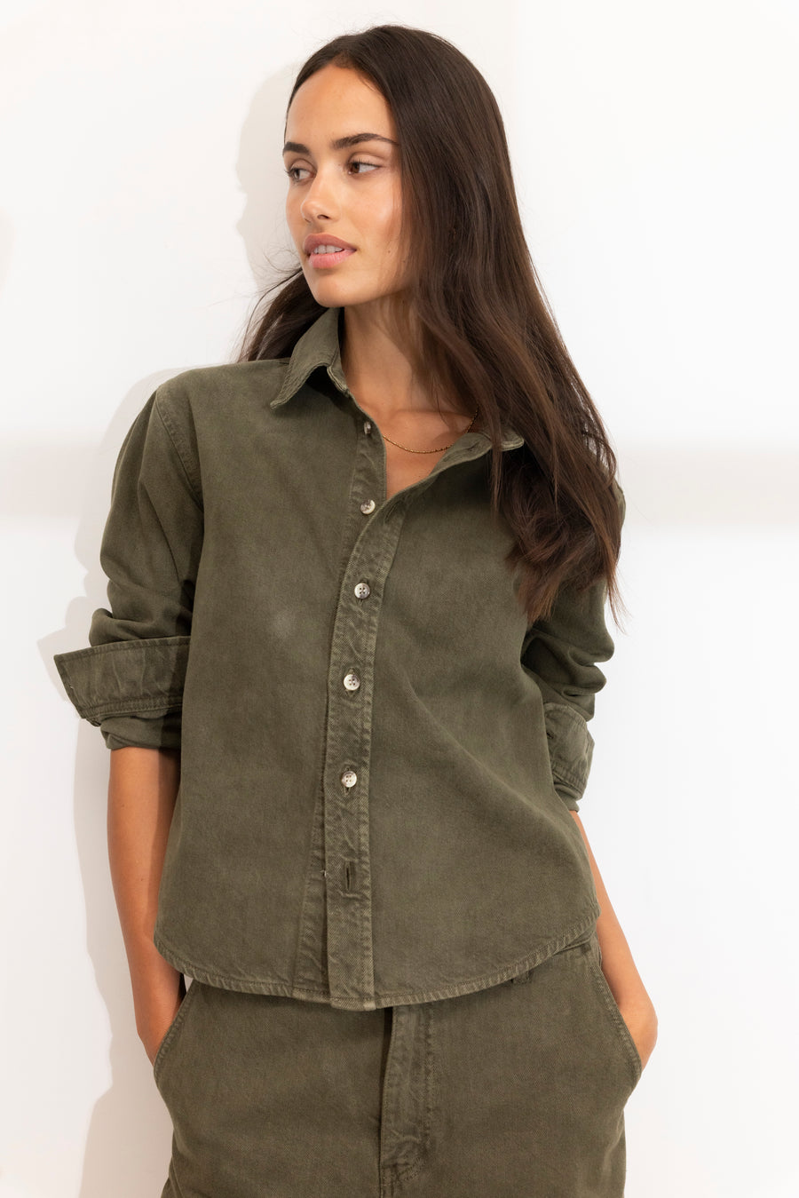 Francis shirt - Green - modellbilde