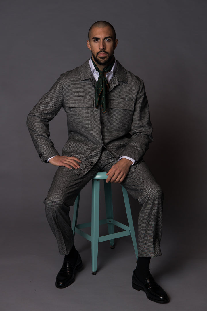 Silk Bandana Green/Brown