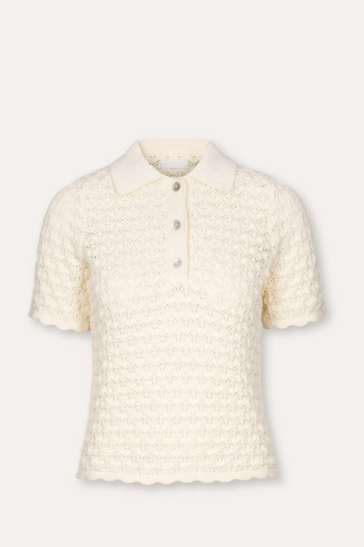 Gwen Knit Tee - Cream