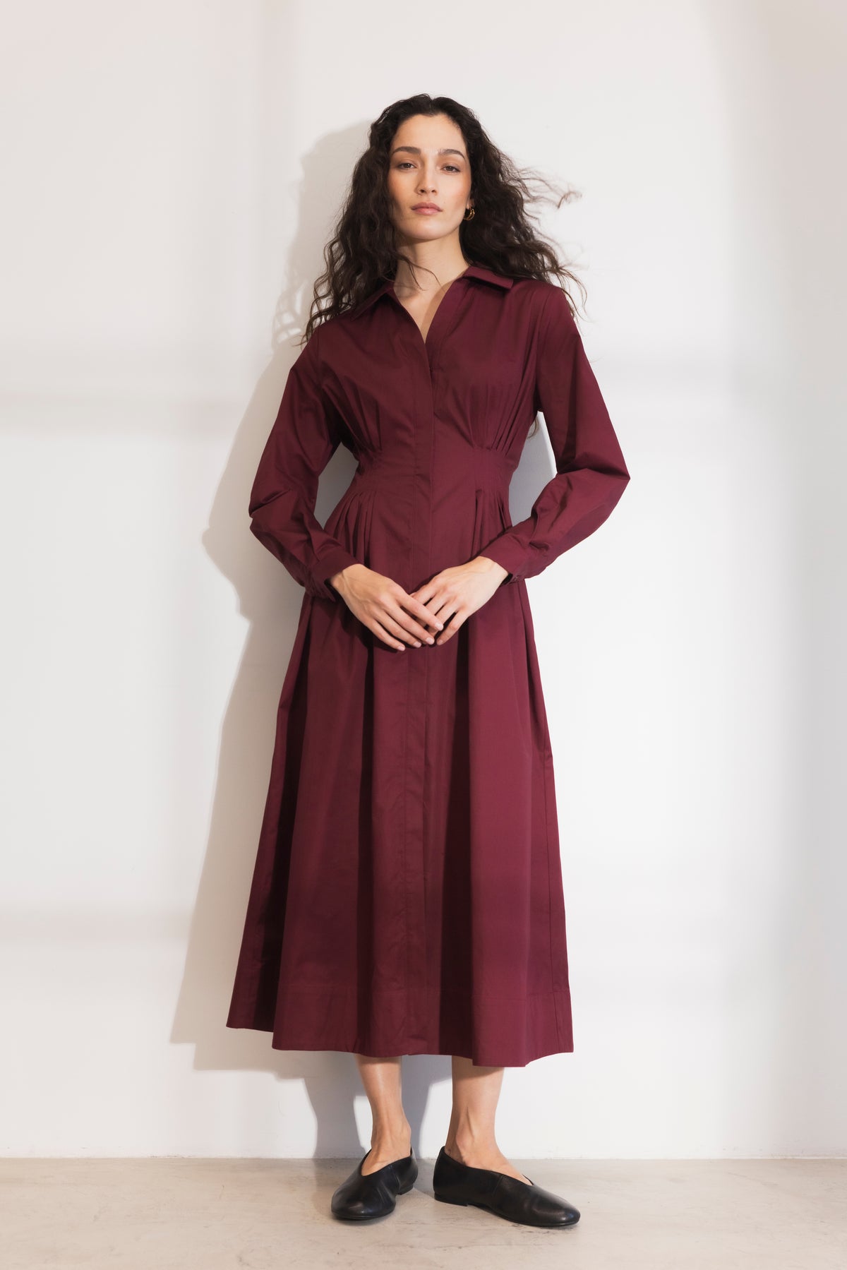 Noelle Dress - Dark Red