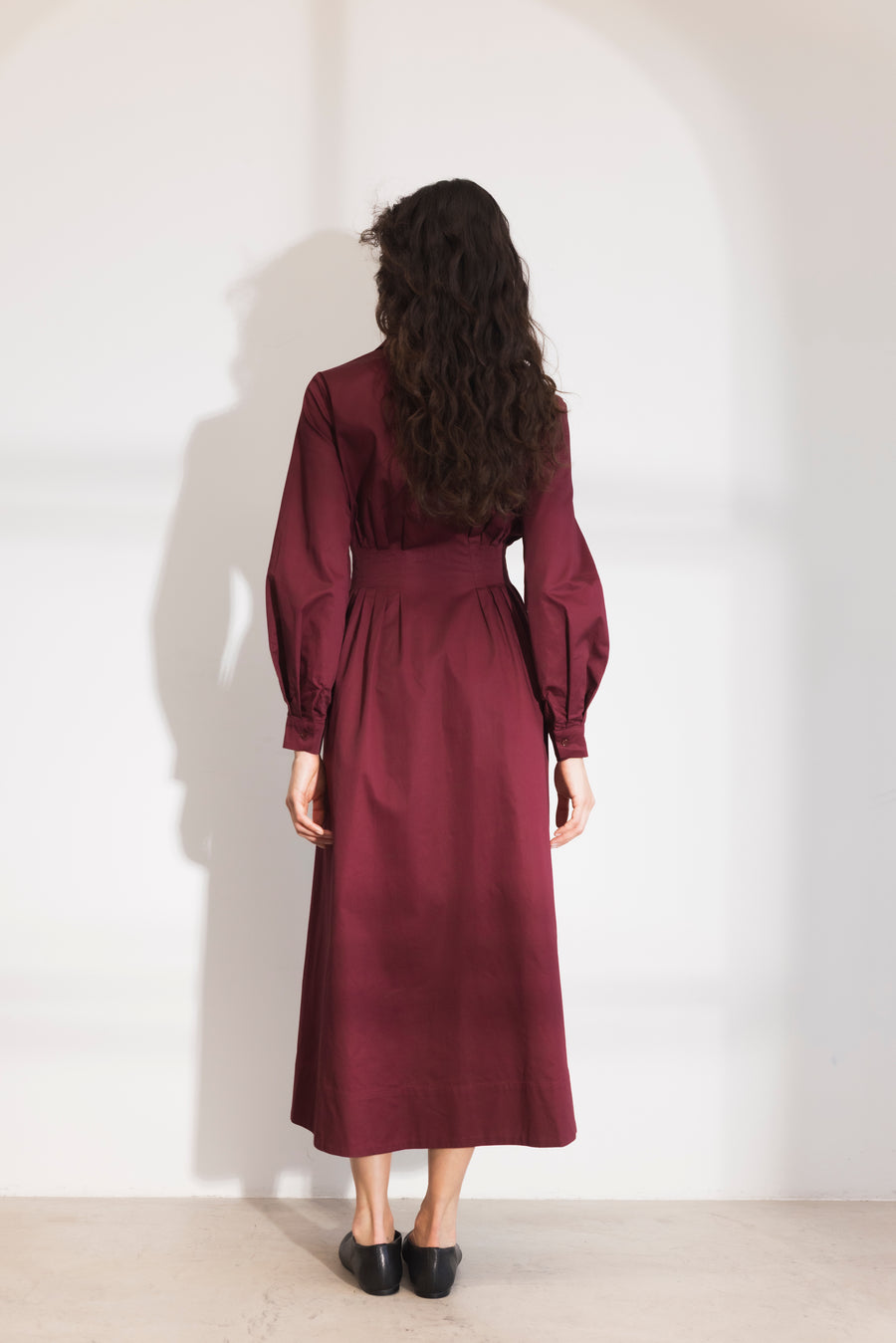 Noelle Dress - Dark Red