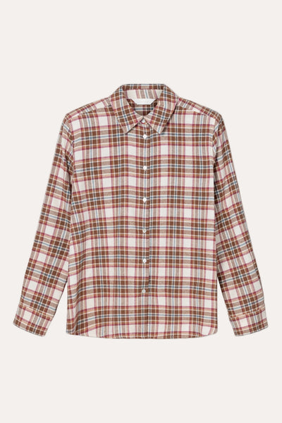 Joan Flannel Shirt - Red Check