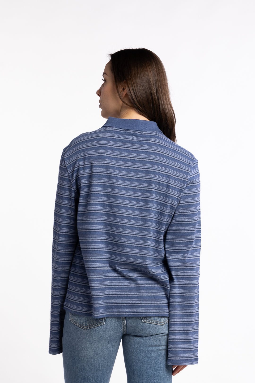 Sunny Polo- Blue Stripe