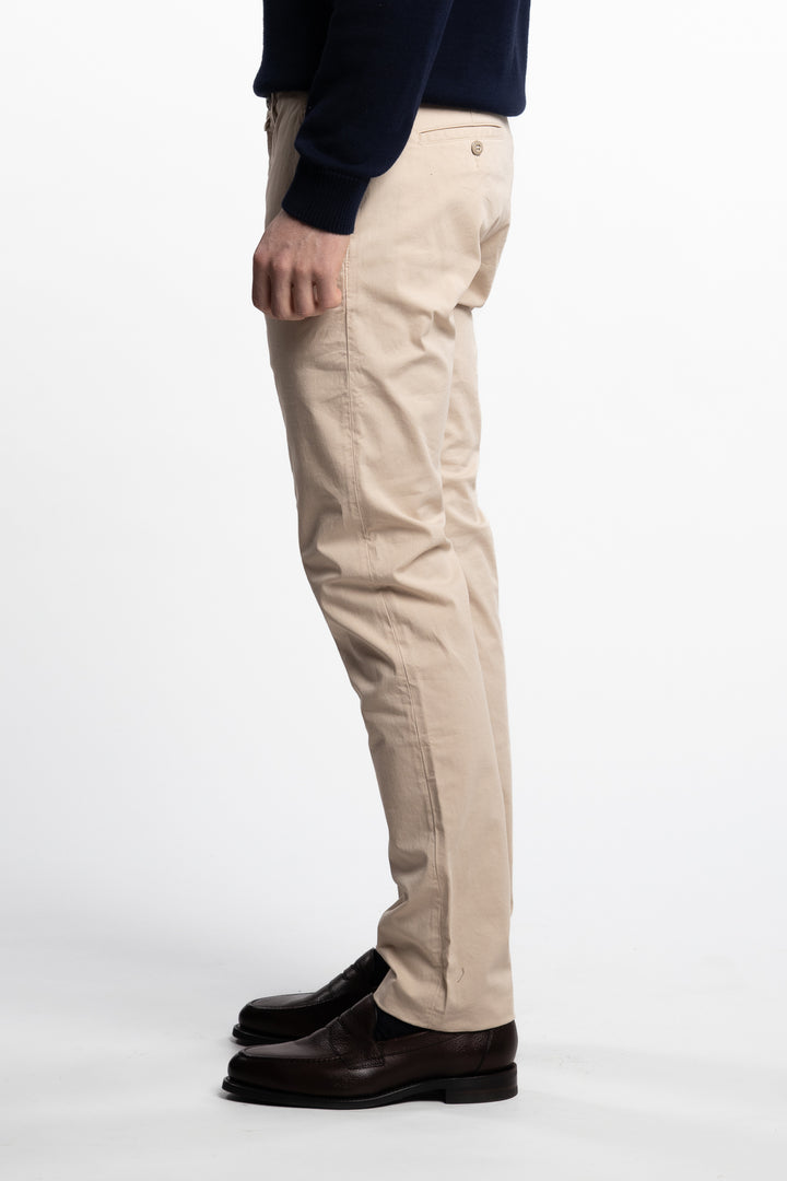 Bobby Slim Fit Stretch Chinos Almond