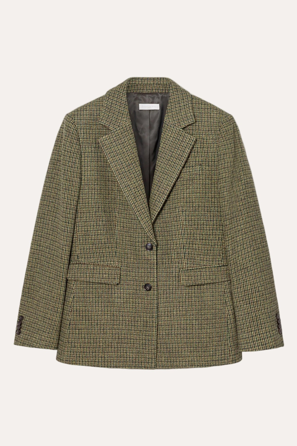 Brook Houndstooth Blazer - Green Houndstooth