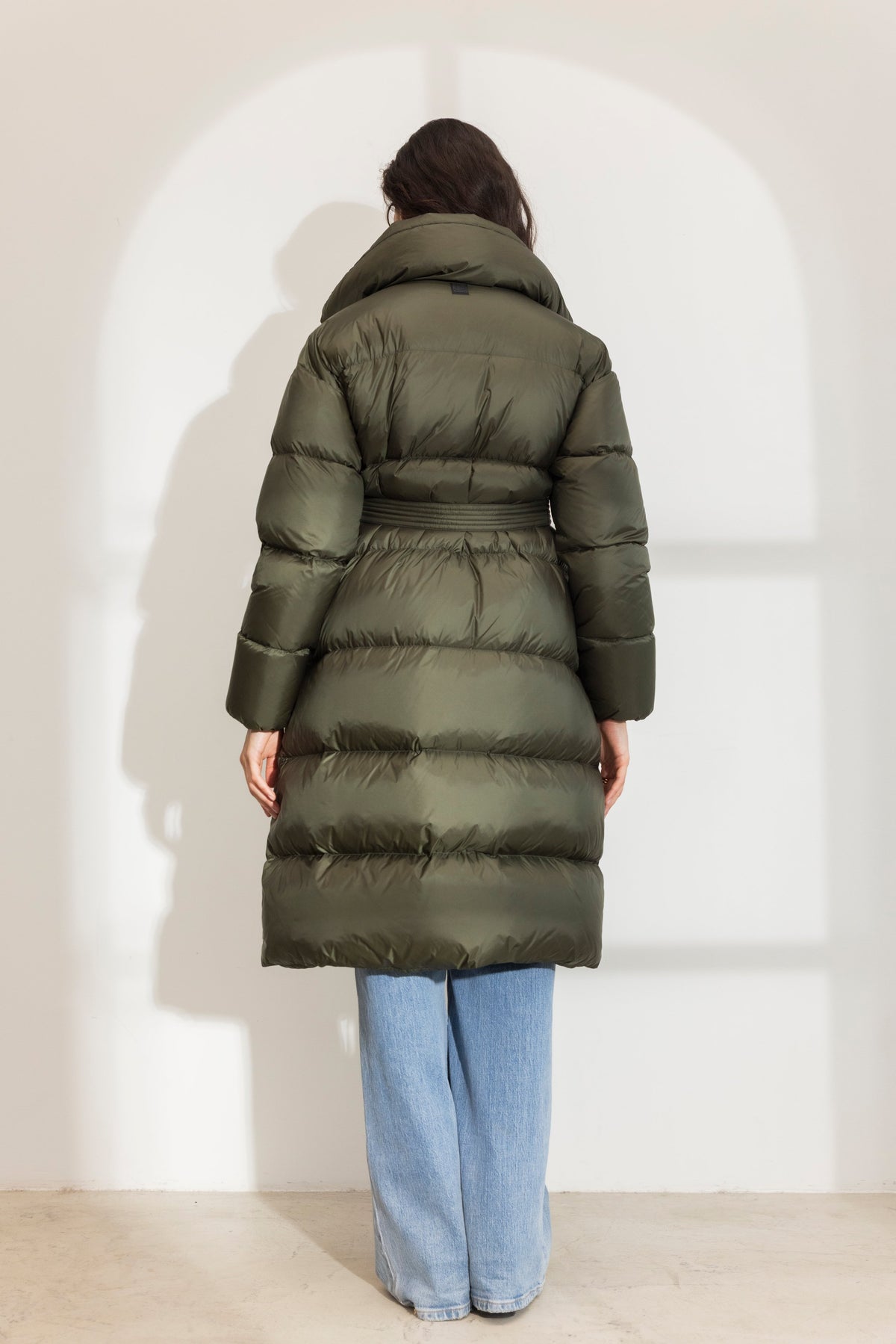 Whisper Down Coat - Dark Olive