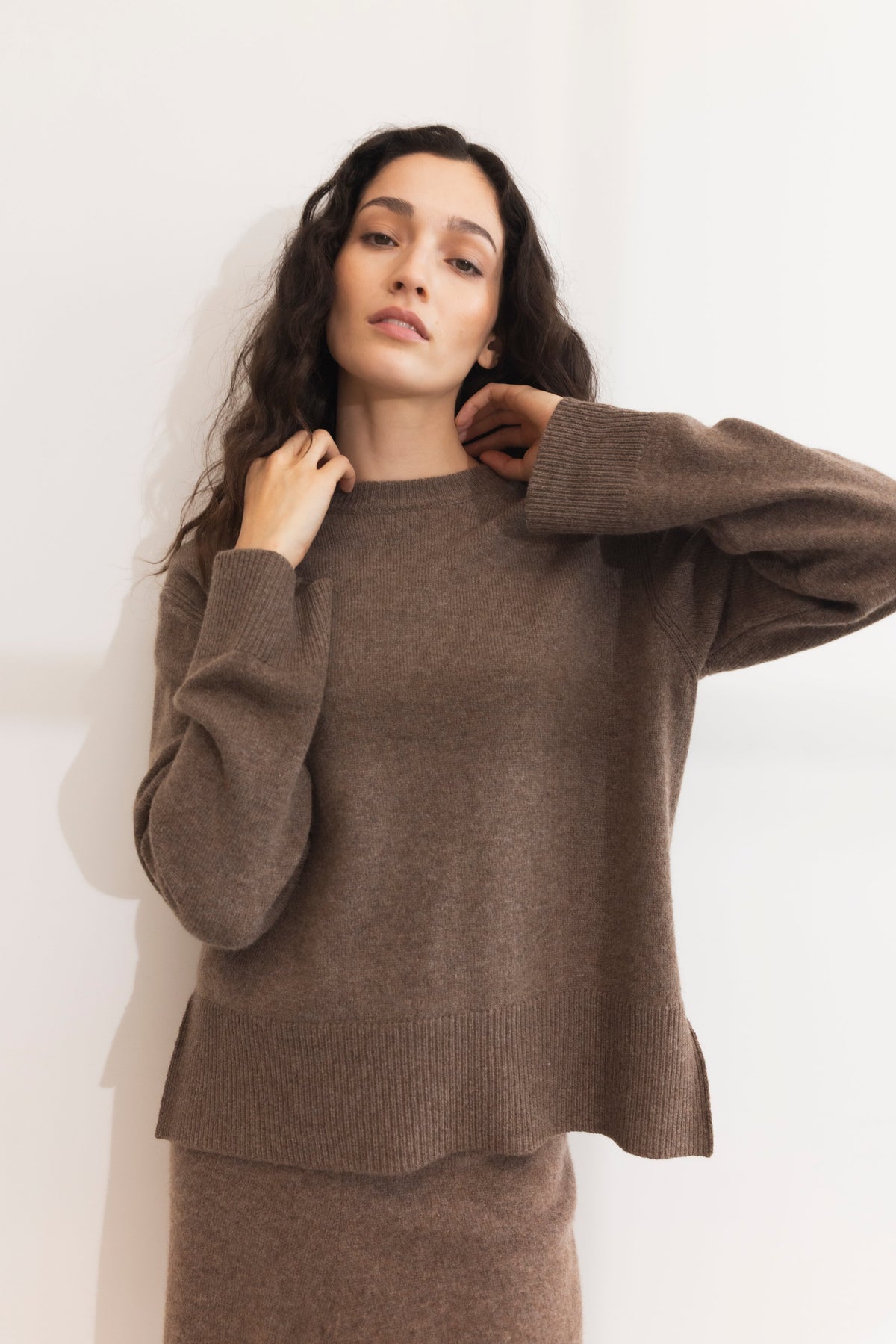 Shirley Knit - Dark Taupe Melange
