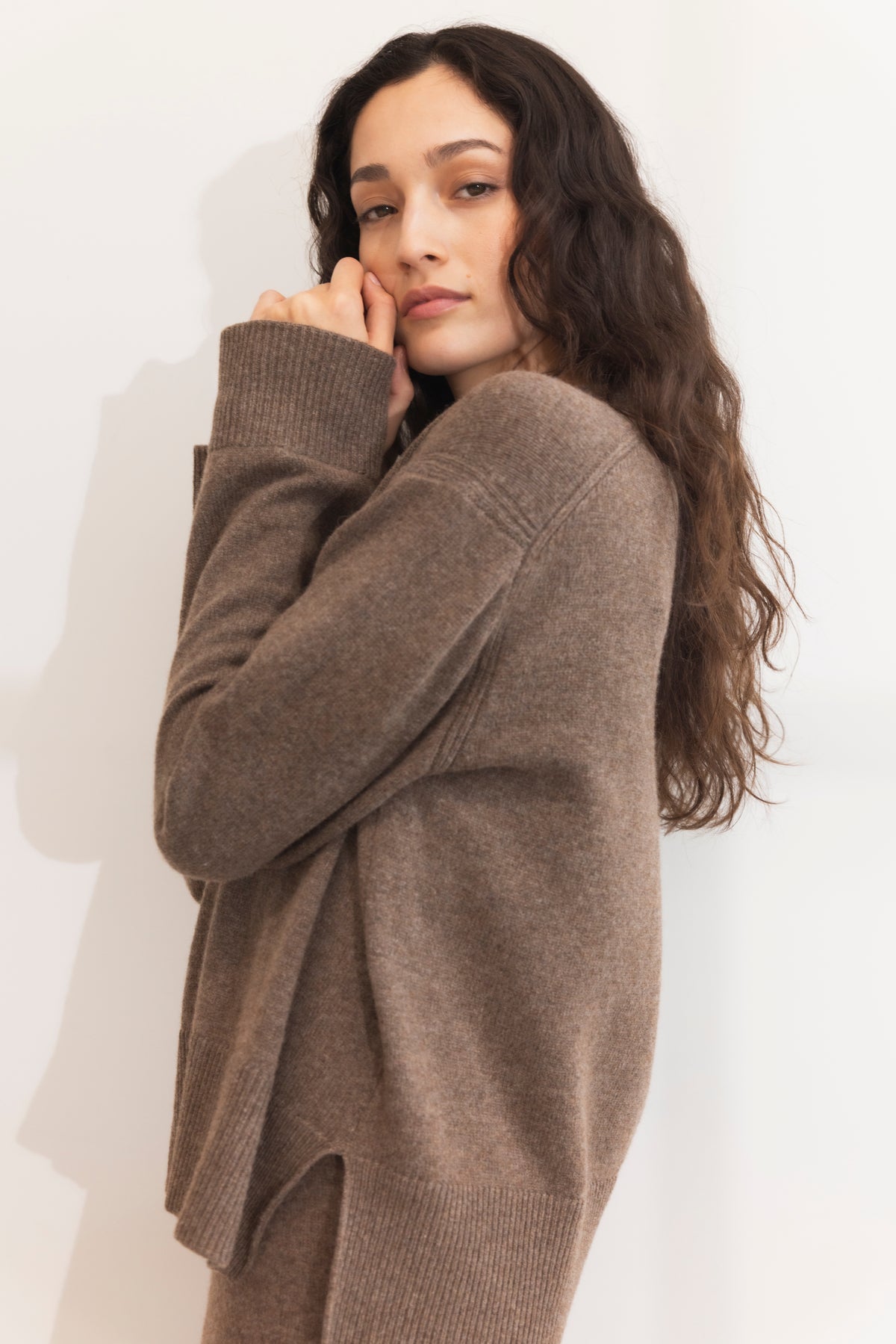 Shirley Knit - Dark Taupe Melange