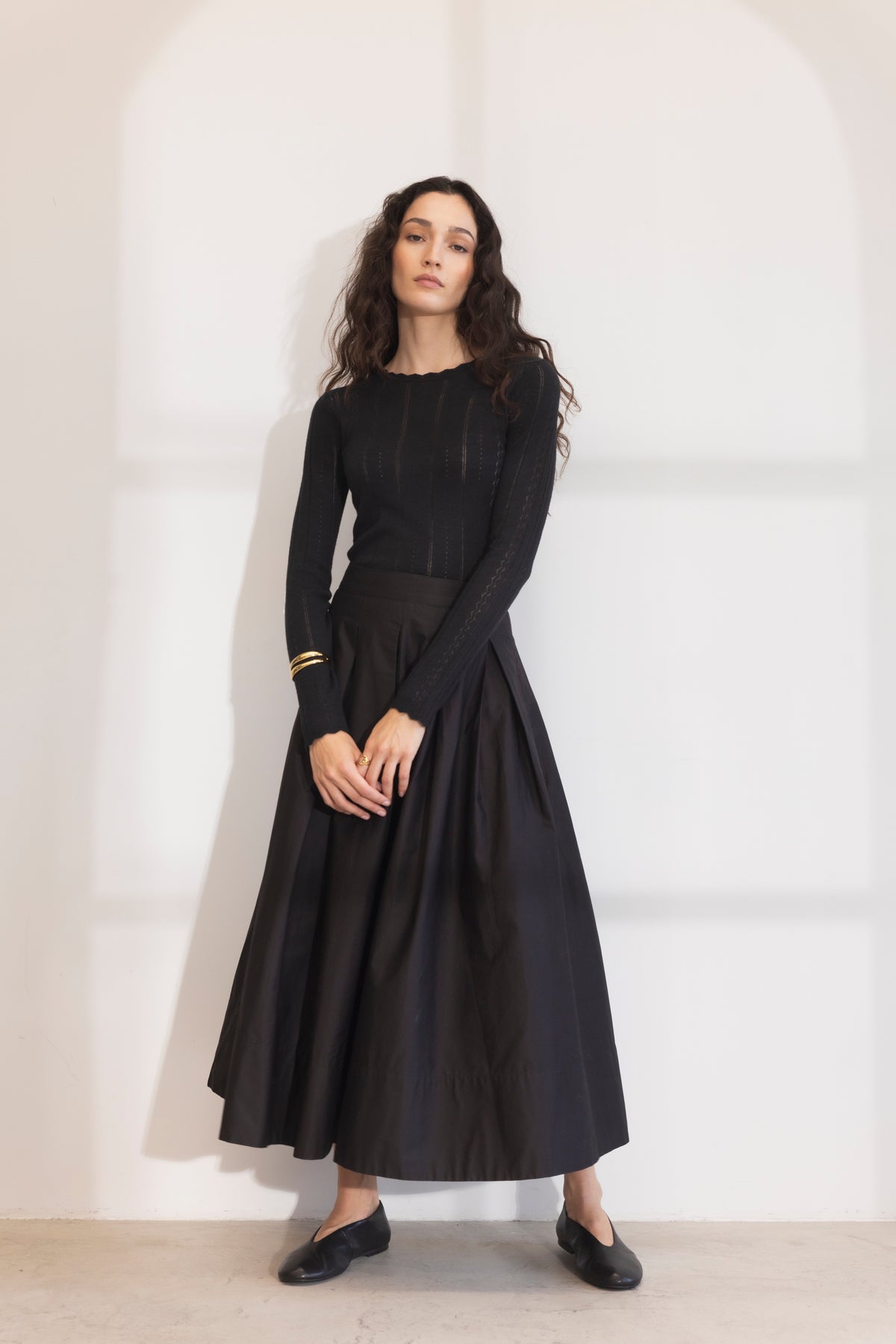 Safir Knit Top - Black