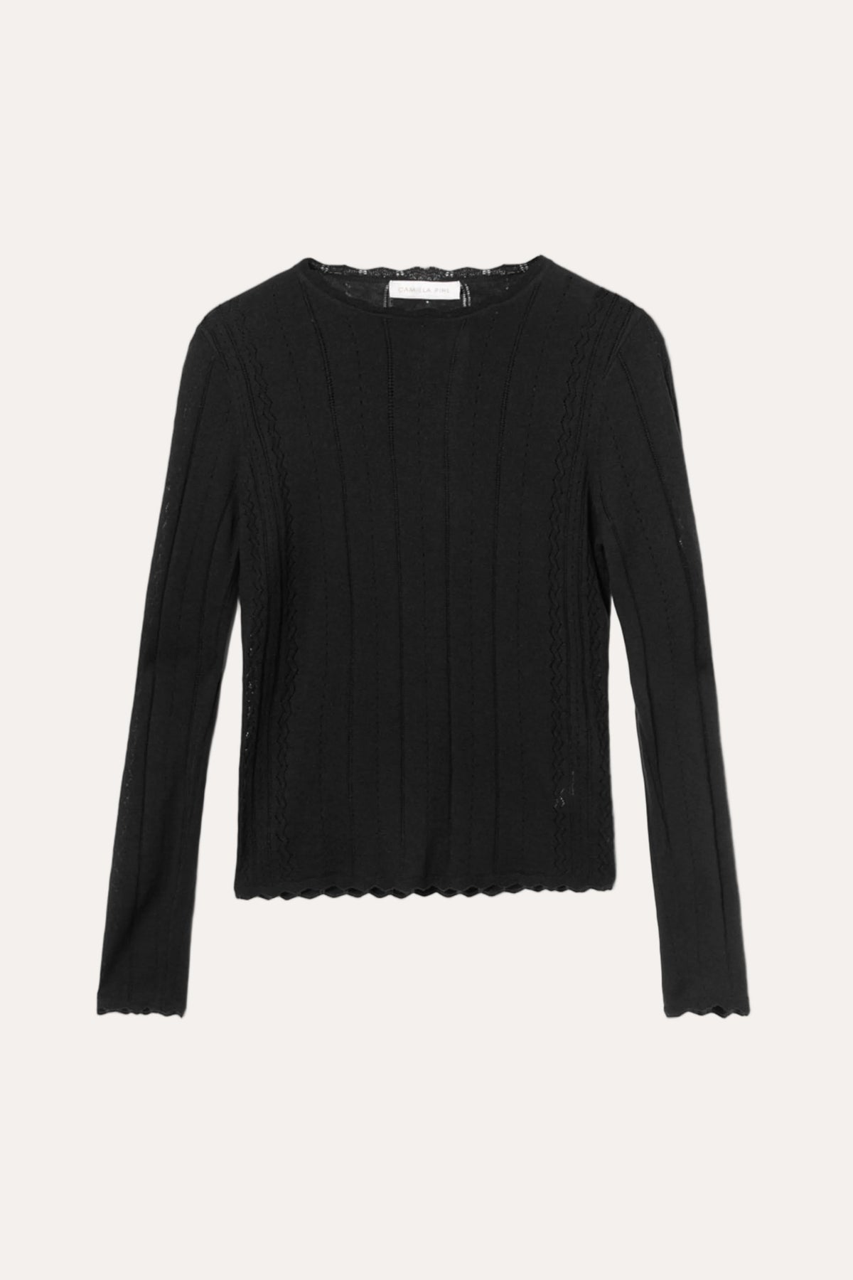 Safir Knit Top - Black