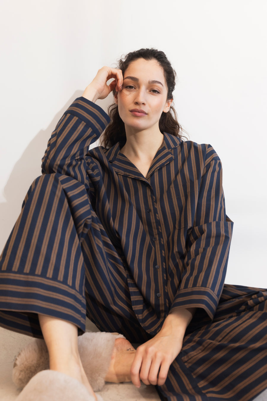 Soire Pyjamas set - Navy Stripe