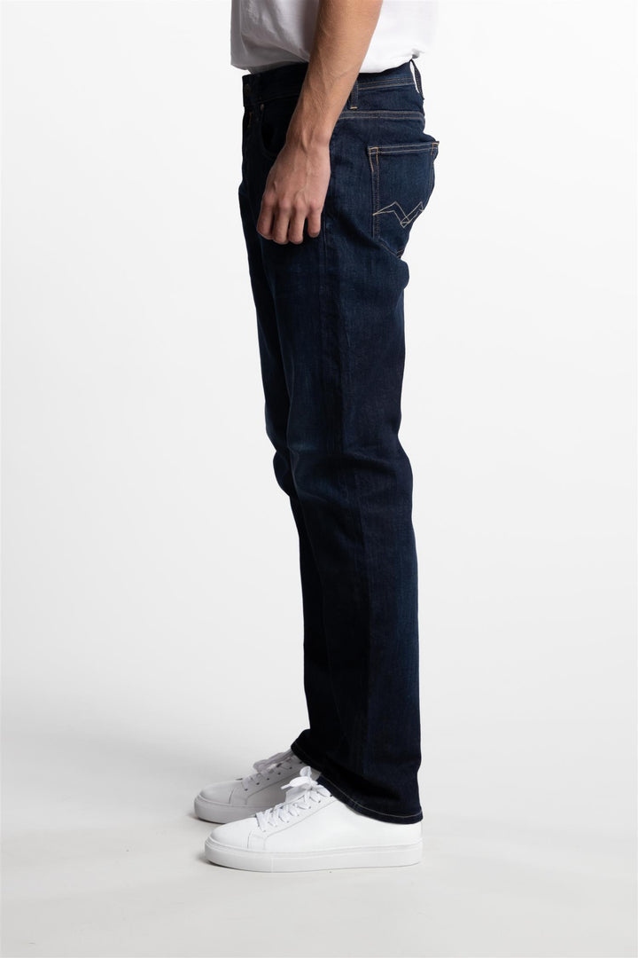 Grover Straight Fit Dark Indigo Super Stretch Denim