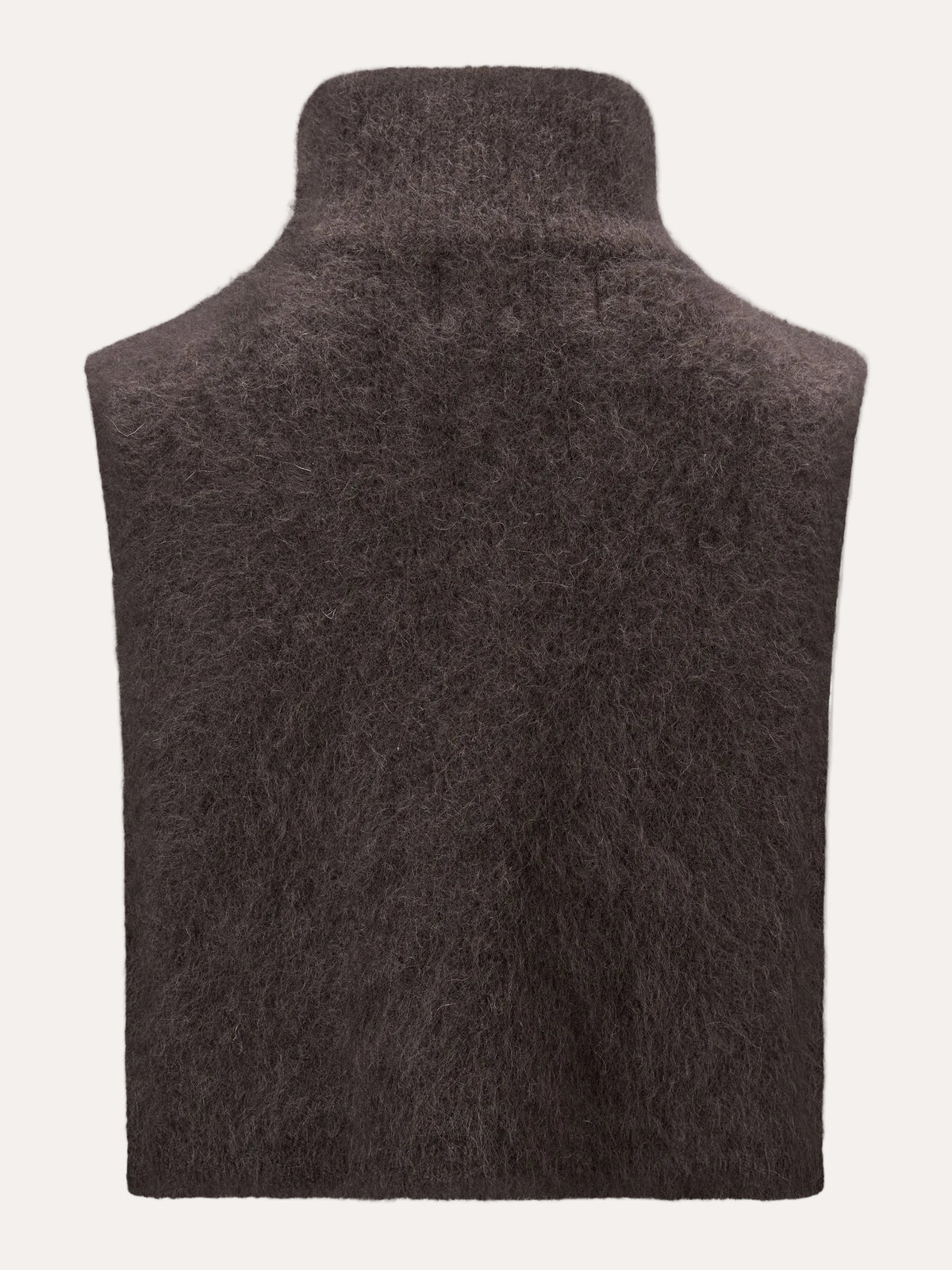 Belinda Chunky High Neck Dark Brown - packshot back