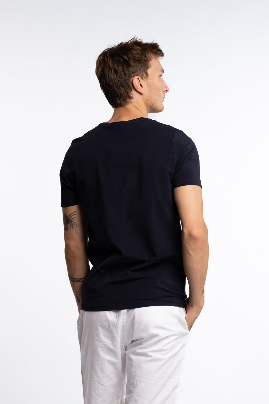 Kyran Cotton Stretch Slim Fit T-Shirt Blue