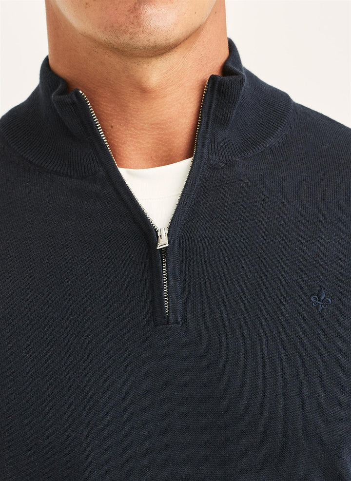 Riley Half Zip Old Blue