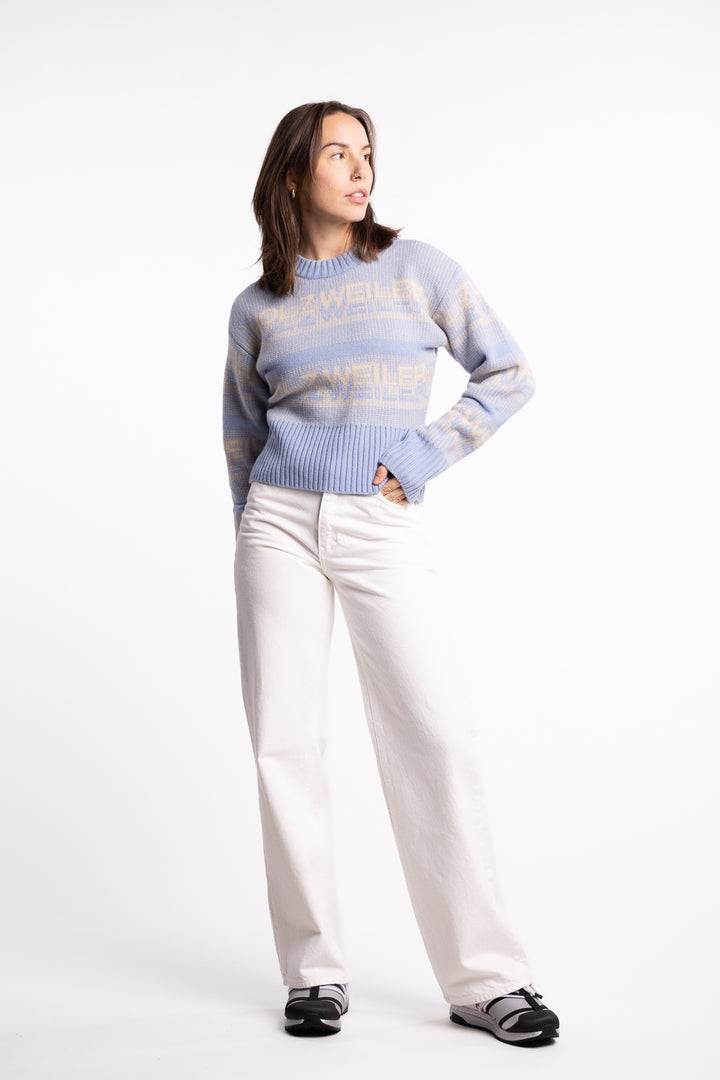 Ski Cropped Crew - Lt. Blue