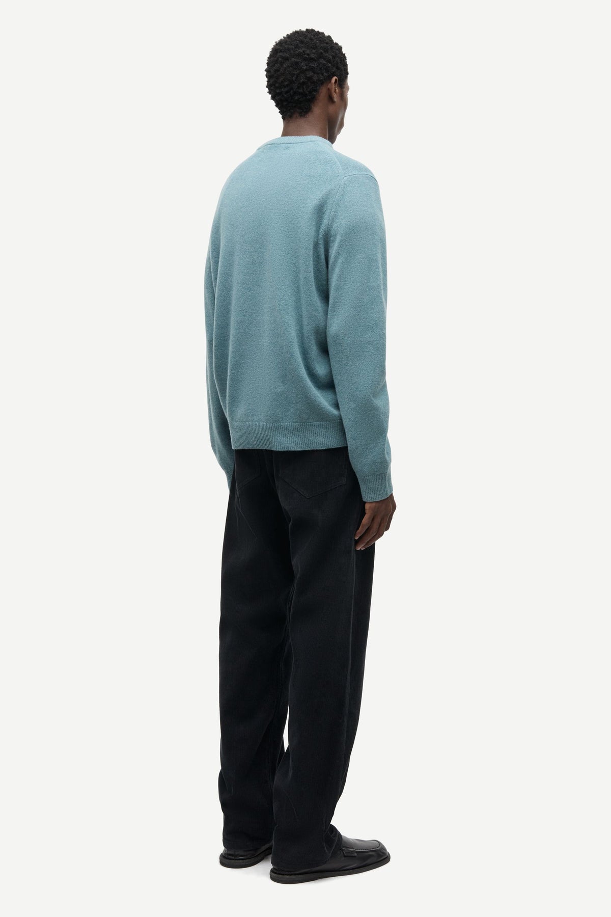 Isak Knit Sweater 15010 Stormy Sea – detalj 3