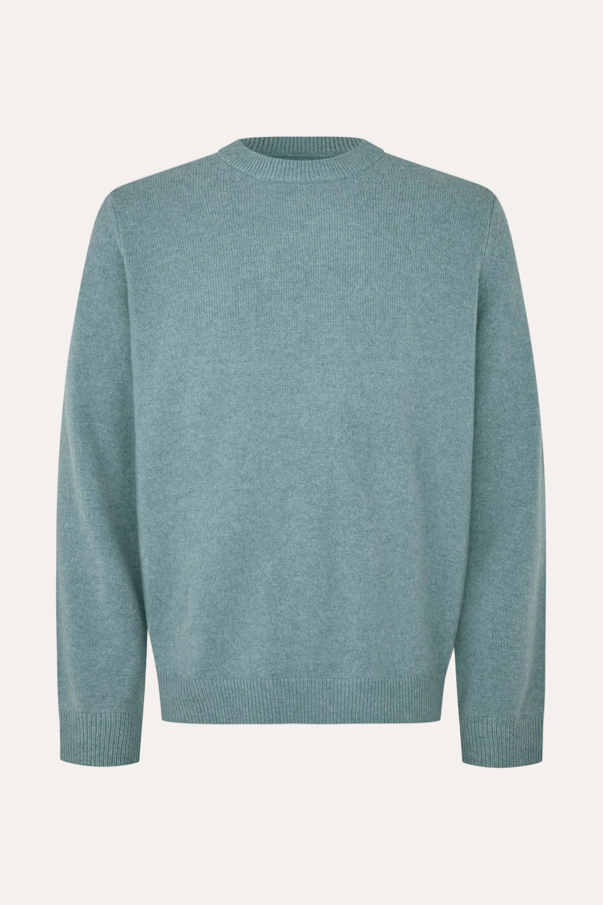 Isak Knit Sweater 15010 Stormy Sea – modell 1