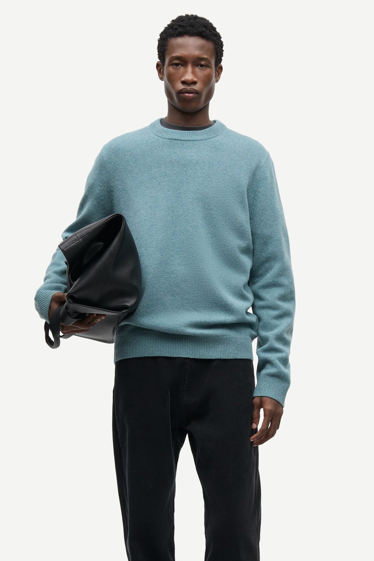 Isak Knit Sweater 15010 Stormy Sea – packshot