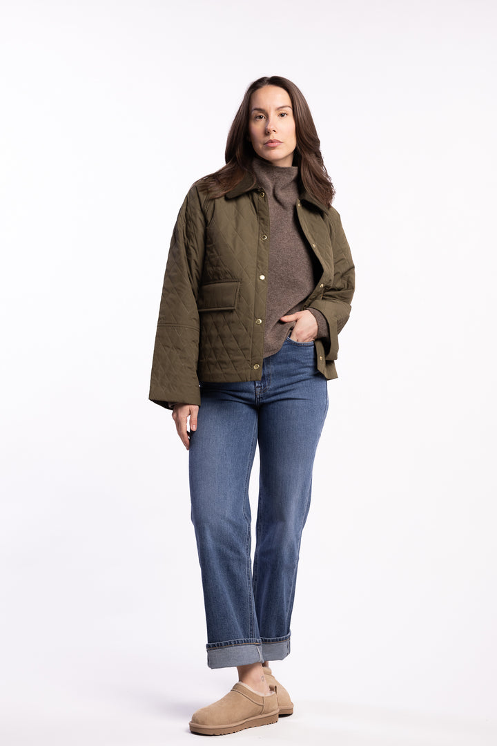 Kirby Quilt- Forest green